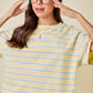 Dylan Striped Set Top Yellow