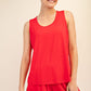 Modal tank top red