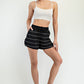 Modal Scuba Stripe Tulip Short Black