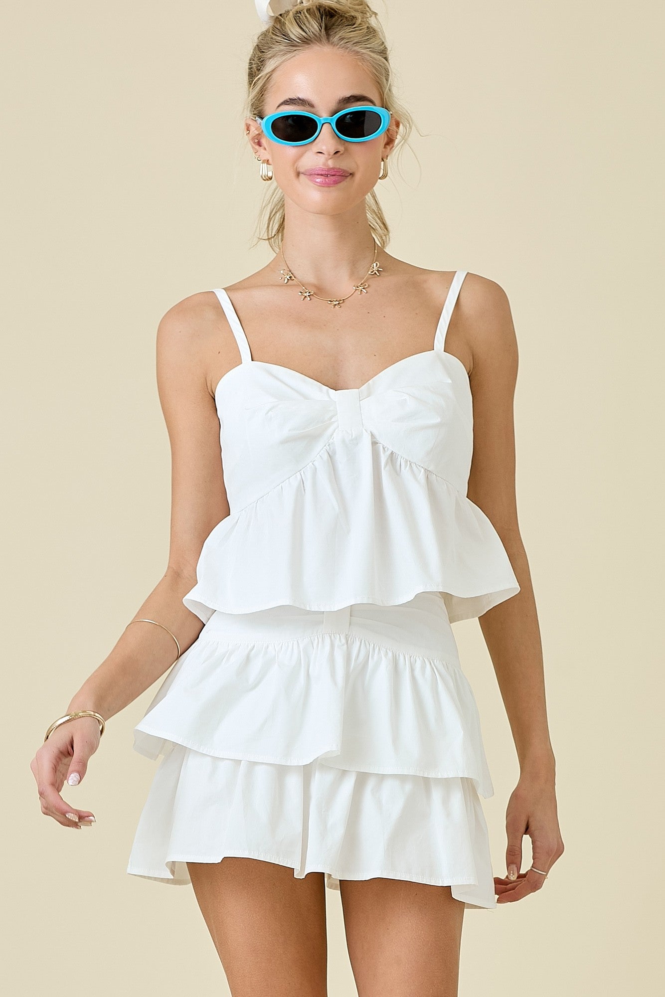 Daisy off white tank