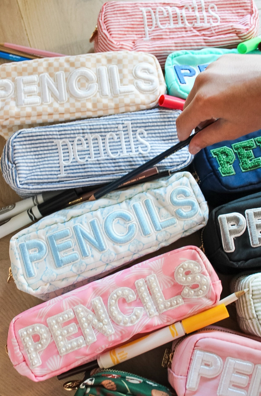 Pencil Pouch Pink Bow