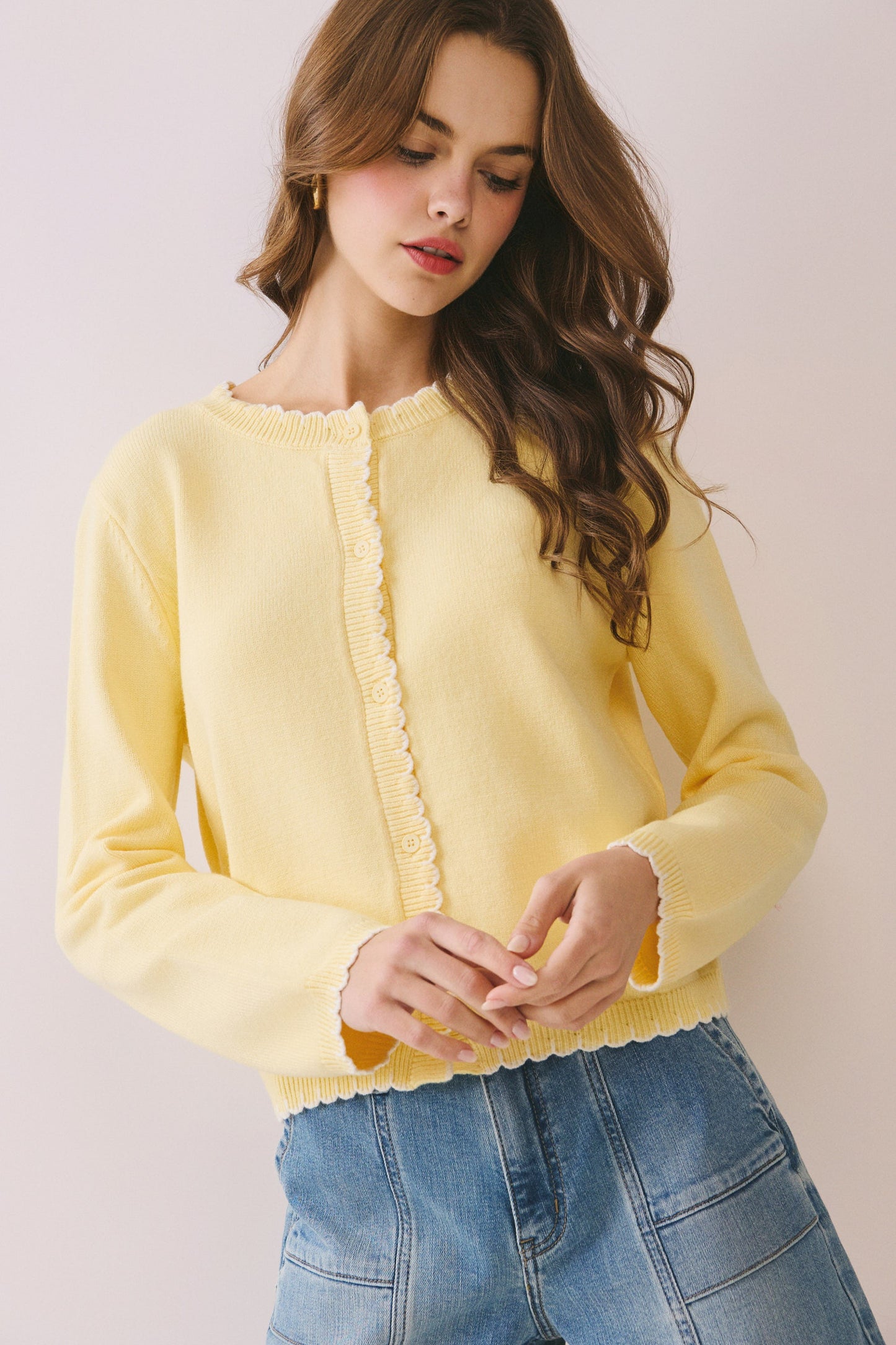 Tia Yellow Sweater