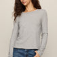 Z SUPPLY Junie L/S Tee Heather Grey