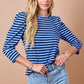 Dani Blue Striped Top