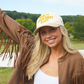 Give It Your Best Shot - Chartreuse Zebra Trucker Hat