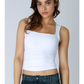 Clean Line Square Shirred Top
