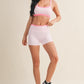 Kora Pink Layered Sports Bra