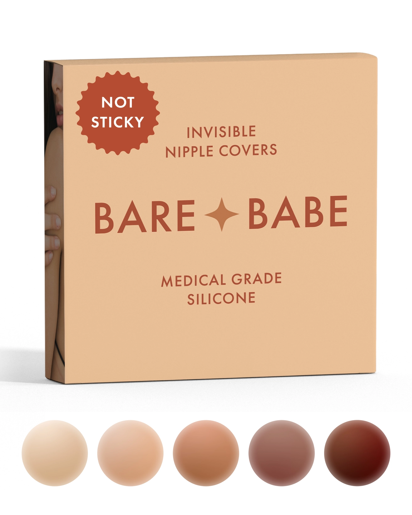 Non-Adhesive "Grippy, Not Sticky" Nipple Covers