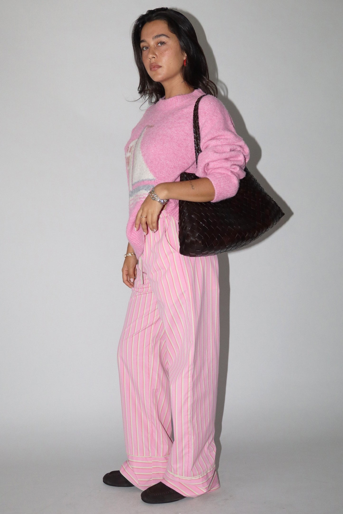 Beatrice Pink Sailboat Sweater
