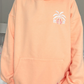 Sherbet Orange Tropical Palms Hoodie