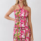Tina Pink Halter Dress