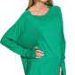 Cotton Thumbhole Top Green