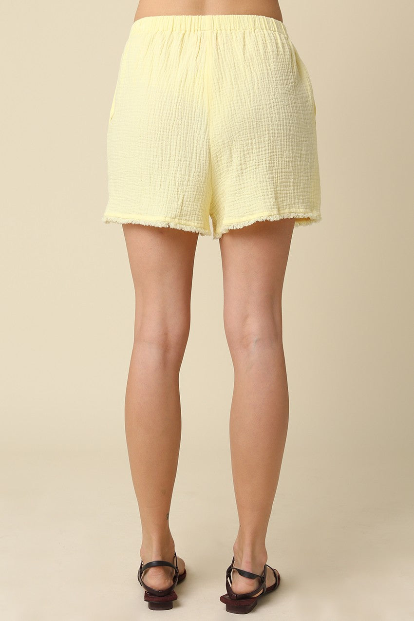 Camille Drawstring Elastic Shorts