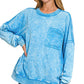 Acid Was Front Pocket Pullover Deep Sky