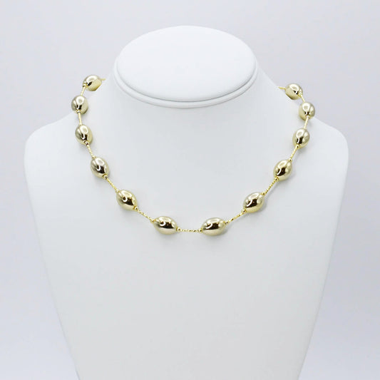 Gold magnets necklace