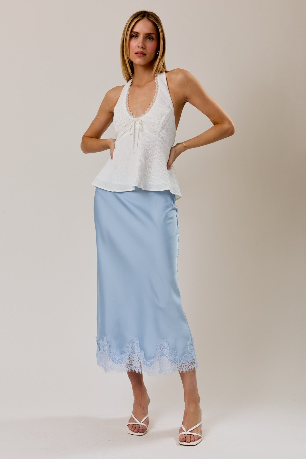 Sammie White Halter Top