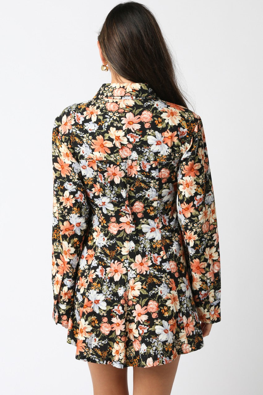 Sophia Floral Button Dress