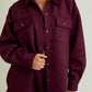 Lily Burgundy Shacket