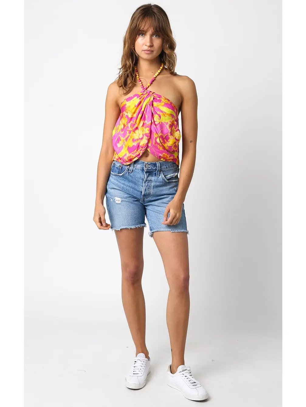 Kristy Top Pink Yellow