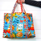Blue Italian Getaway Quilted Tote