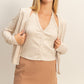 Hannah Taupe Layered Top