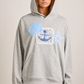 Heather Grey Nautical Anchor Patch Hoodie