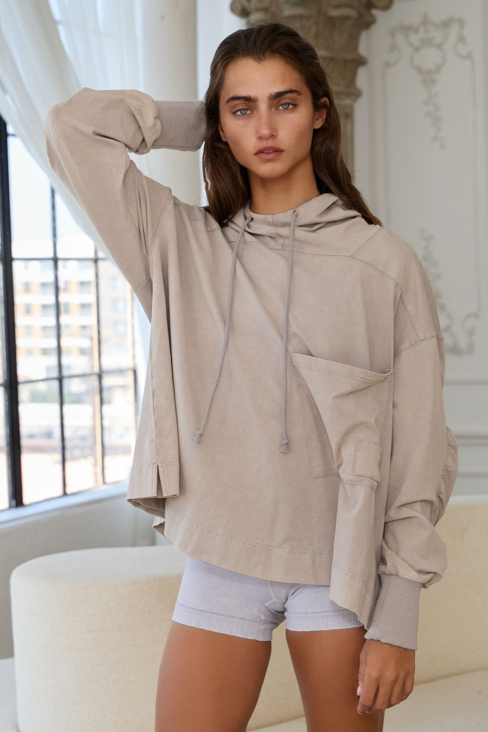 Brooke Taupe Hoodie