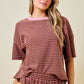 Debra Brown Striped Set Top