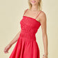 Dana Tiered Mini Dress Red