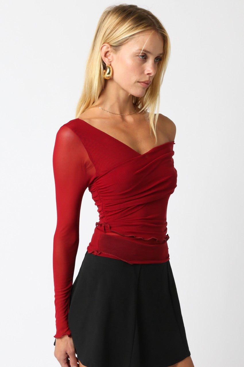 Krista Mesh Top