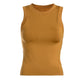 High neck banded tank