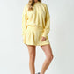 Icon Sport Cotton Hoodie Set Yellow