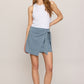 Z SUPPLY Sora Jersey denim Mini Skirt