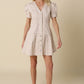Serena Gingham Puff-sleeve Dress