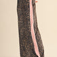 Leopard Print Velour Track Pants