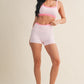 Kora Pink Layered Sports Bra