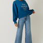 Crew Neck 'dog Walking Club' Verbiage Sweatshirt