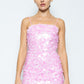 Fiona Pink Mini Dress