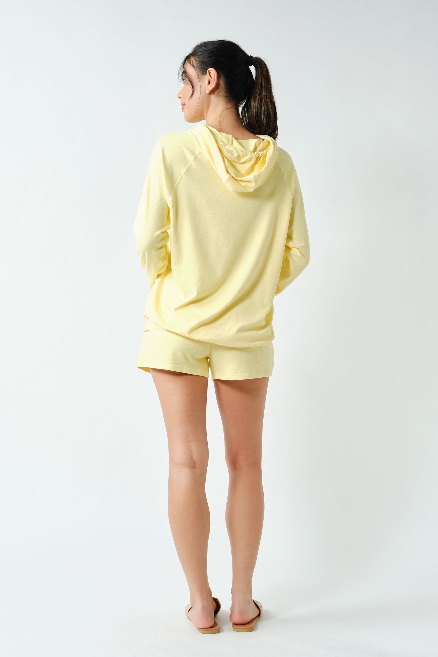 Brushed Lounge Hoodie Yellow