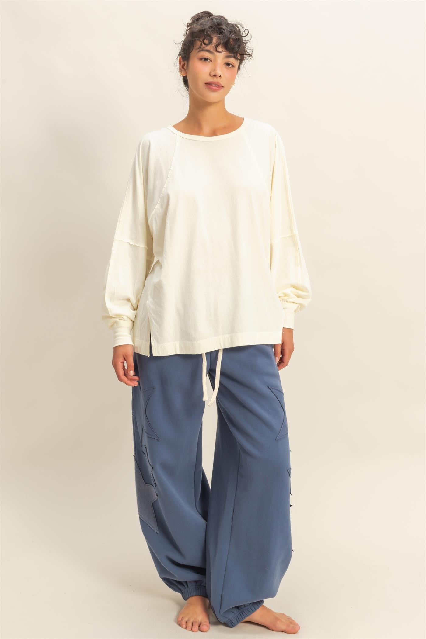 Hailey Long Sleeve Cream