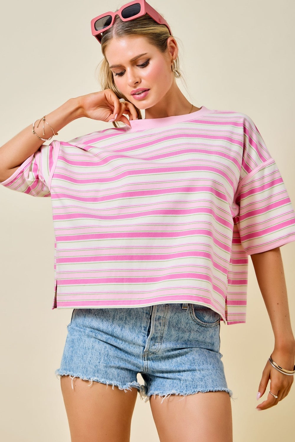 Daisy Pink Multi Sweatshirt Top