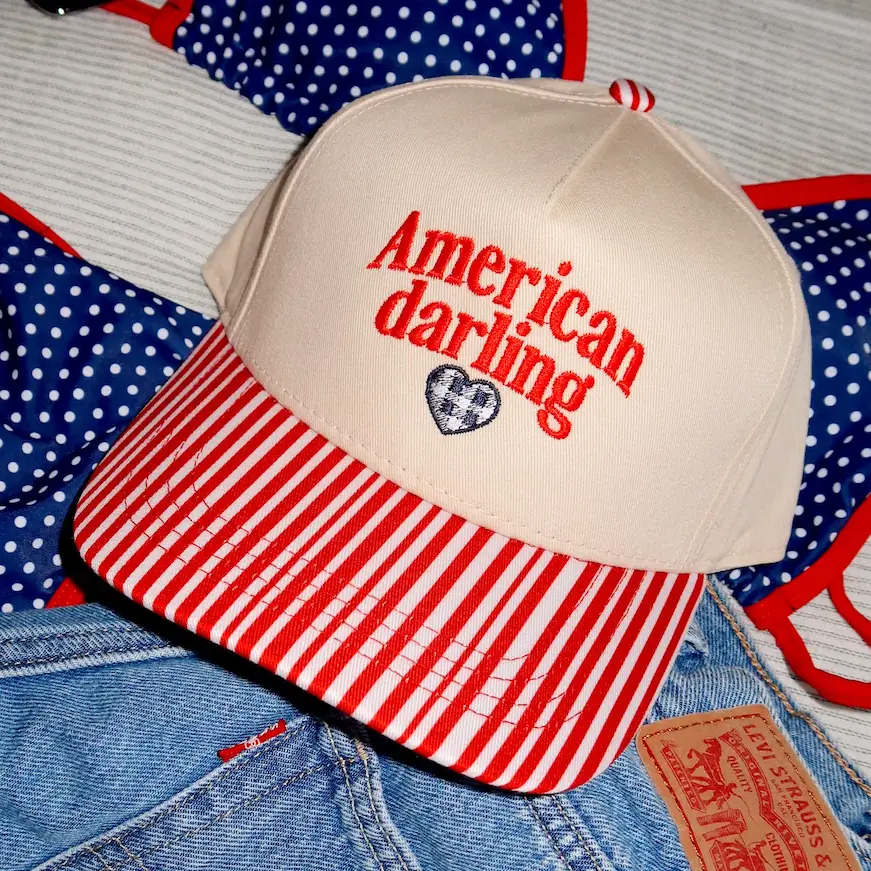 American Darling Red Stripe Hat