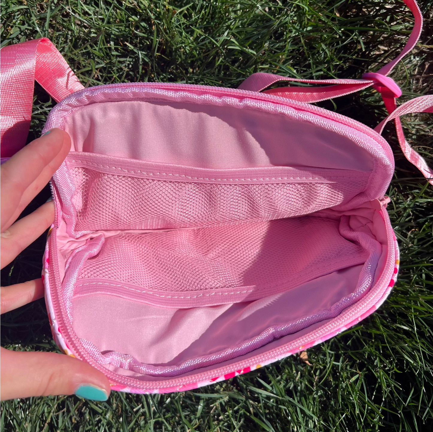 Quilted Belt Bag - Sage Bloom