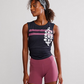 Free People Movement SPORT MODE MUSCLE LOGO / BLACK/CLOVE COMBO