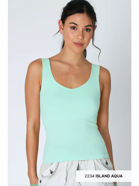 Clean Line Sweet Heart Tank MULTIPLE COLORS