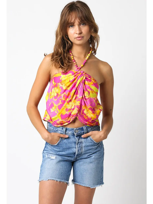 Kristy Top Pink Yellow
