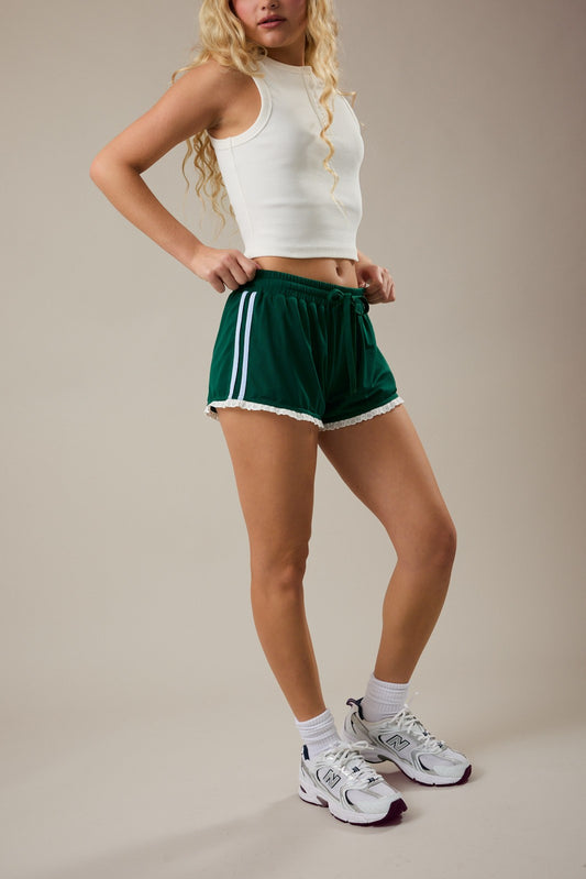 Lia Green Lace Shorts