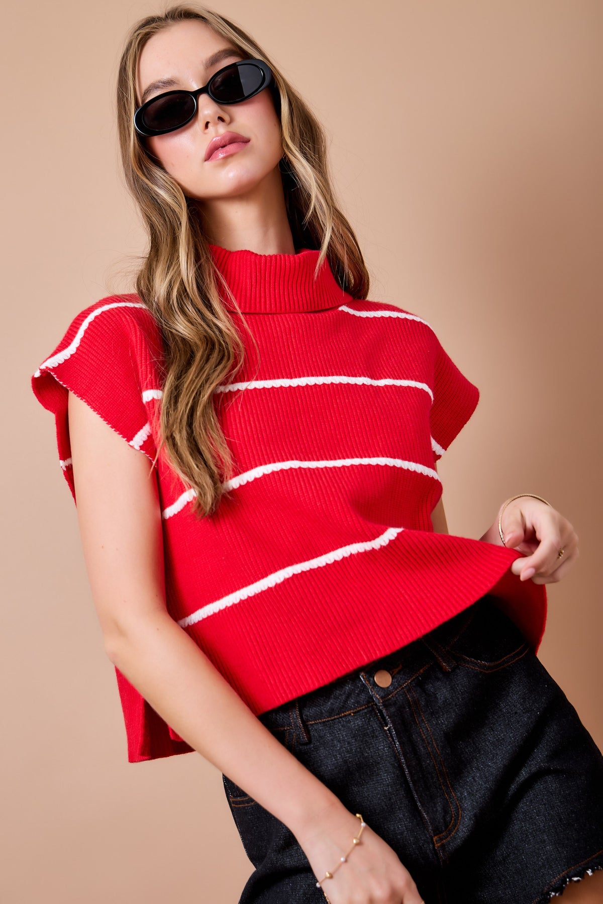 Darla Red Sweater