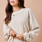 Daphne Tan Striped Top