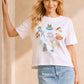 Ete Club Playful Dog Graphic Short Sleeve Tee